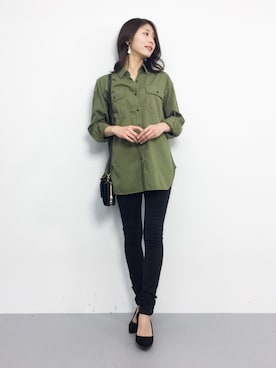 吉岡由梨子さん（レディース・158cm）の冬コーディネート