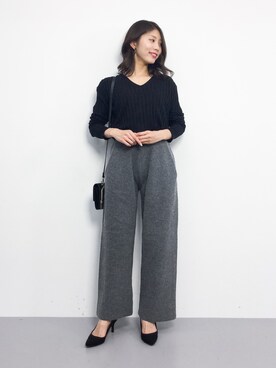 吉岡由梨子さん（レディース・158cm）の冬コーディネート