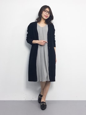 吉岡由梨子さん(レディース・158cm)の冬コーディネート