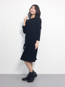 吉岡由梨子さん(レディース・158cm)の冬コーディネート