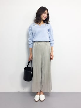 吉岡由梨子さん（レディース・158cm）の冬コーディネート