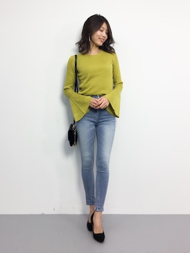 吉岡由梨子さん（レディース・158cm）の冬コーディネート