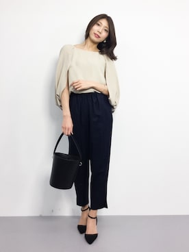 吉岡由梨子さん（レディース・158cm）の冬コーディネート