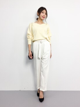 吉岡由梨子さん（レディース・158cm）の春コーディネート