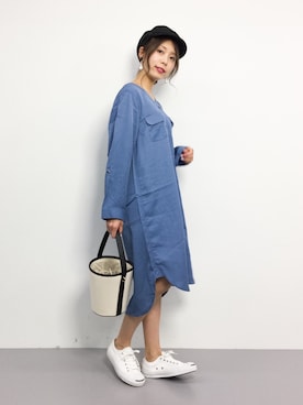 吉岡由梨子さん（レディース・158cm）の春コーディネート