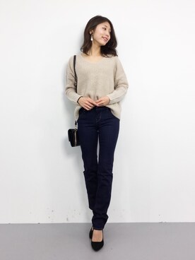 吉岡由梨子さん（レディース・158cm）の春コーディネート