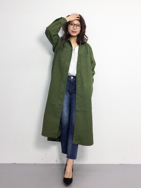 吉岡由梨子さん(レディース・158cm)の春コーディネート