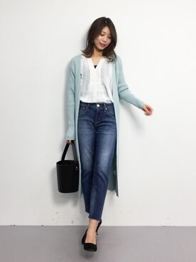 吉岡由梨子さん（レディース・158cm）の春コーディネート