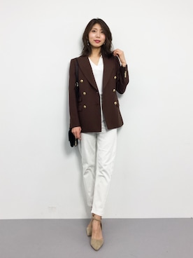 吉岡由梨子さん（レディース・158cm）の春コーディネート