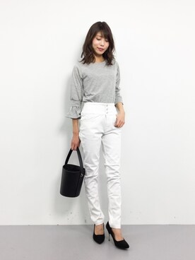 吉岡由梨子さん（レディース・158cm）の春コーディネート