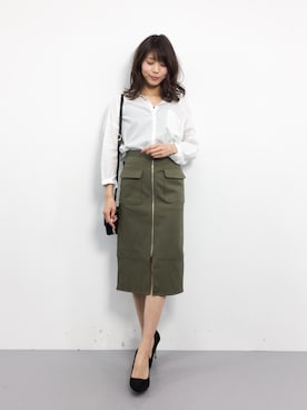 吉岡由梨子さん（レディース・158cm）の春コーディネート