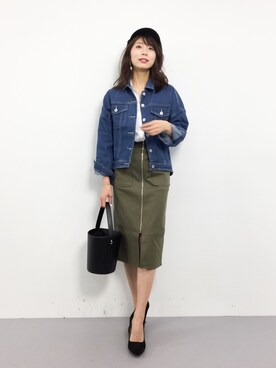 吉岡由梨子さん（レディース・158cm）の春コーディネート