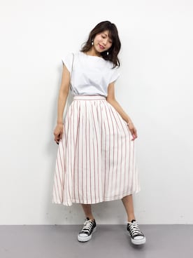 吉岡由梨子さん（レディース・158cm）の春コーディネート