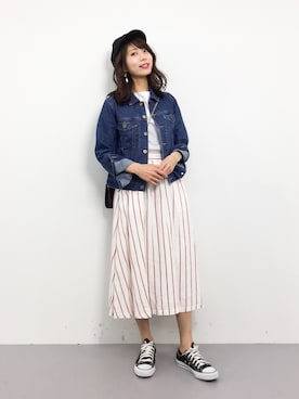 吉岡由梨子さん（レディース・158cm）の春コーディネート