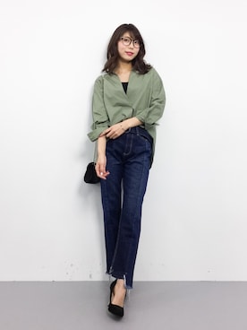 吉岡由梨子さん（レディース・158cm）の春コーディネート