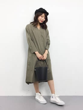 吉岡由梨子さん(レディース・158cm)の春コーディネート