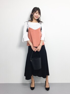 吉岡由梨子さん（レディース・158cm）の春コーディネート