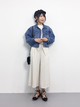 吉岡由梨子さん（レディース・158cm）の春コーディネート