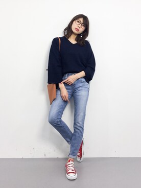 吉岡由梨子さん（レディース・158cm）の春コーディネート