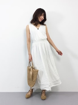 吉岡由梨子さん（レディース・158cm）の春コーディネート