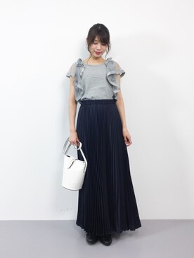 吉岡由梨子さん（レディース・158cm）の春コーディネート