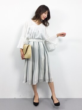 吉岡由梨子さん（レディース・158cm）の春コーディネート