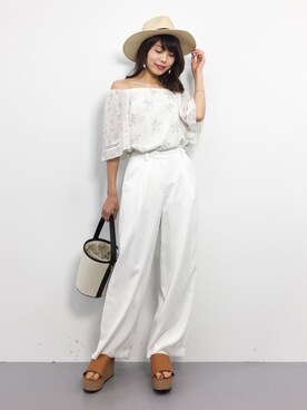 吉岡由梨子さん（レディース・158cm）の春コーディネート