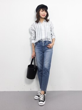 吉岡由梨子さん（レディース・158cm）の春コーディネート