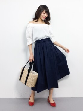 吉岡由梨子さん(レディース・158cm)の春コーディネート