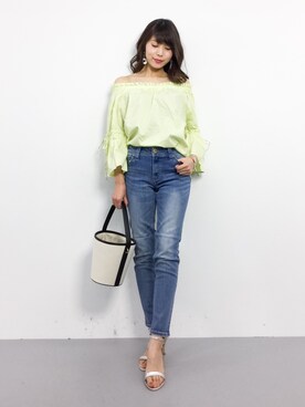 吉岡由梨子さん（レディース・158cm）の春コーディネート