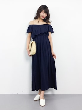 吉岡由梨子さん（レディース・158cm）の春コーディネート