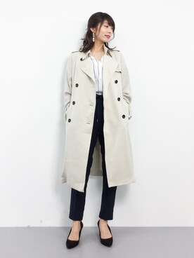 吉岡由梨子さん（レディース・158cm）の春コーディネート