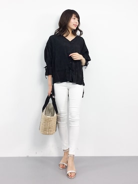 吉岡由梨子さん（レディース・158cm）の春コーディネート