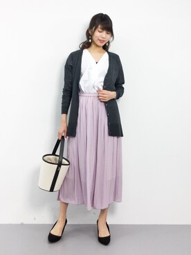 吉岡由梨子さん（レディース・158cm）の春コーディネート