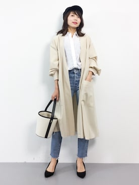 吉岡由梨子さん（レディース・158cm）の春コーディネート