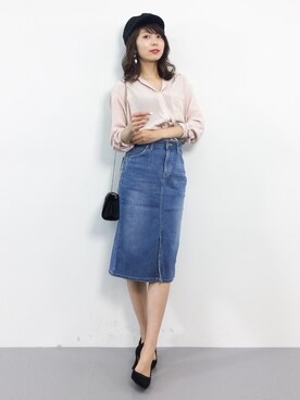 吉岡由梨子さん（レディース・158cm）の春コーディネート