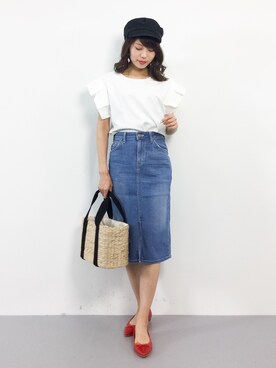 吉岡由梨子さん（レディース・158cm）の春コーディネート