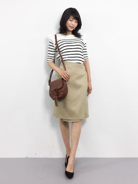 吉岡由梨子さん（レディース・158cm）の春コーディネート