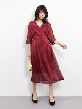 吉岡由梨子さん（レディース・158cm）の春コーディネート