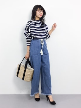 吉岡由梨子さん（レディース・158cm）の春コーディネート