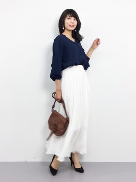 吉岡由梨子さん（レディース・158cm）の春コーディネート