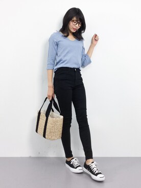 吉岡由梨子さん（レディース・158cm）の春コーディネート