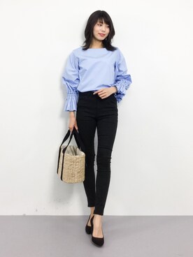 吉岡由梨子さん（レディース・158cm）の春コーディネート