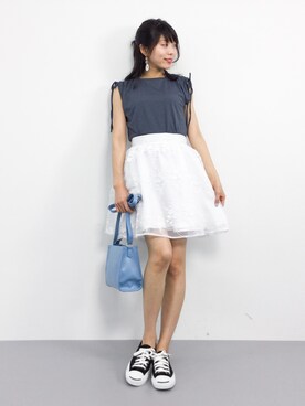 吉岡由梨子さん（レディース・158cm）の春コーディネート