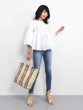 吉岡由梨子さん(レディース・158cm)の春コーディネート