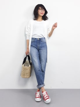 吉岡由梨子さん（レディース・158cm）の春コーディネート
