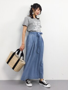 吉岡由梨子さん（レディース・158cm）の春コーディネート