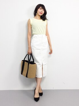 吉岡由梨子さん（レディース・158cm）の春コーディネート