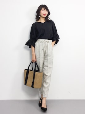 吉岡由梨子さん（レディース・158cm）の春コーディネート