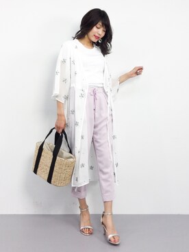 吉岡由梨子さん（レディース・158cm）の春コーディネート